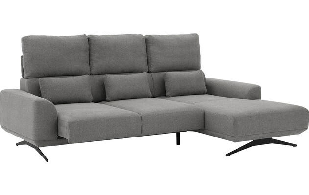 Goossens excellent loungebank princess grijs stof - 8231525-gespiegeld-06