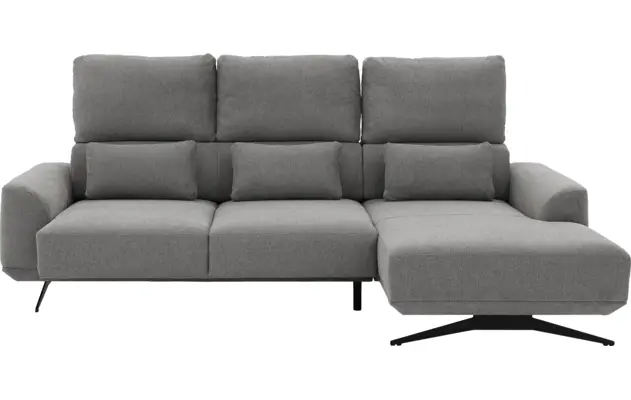 Goossens excellent loungebank princess grijs stof - 8231525-gespiegeld-07