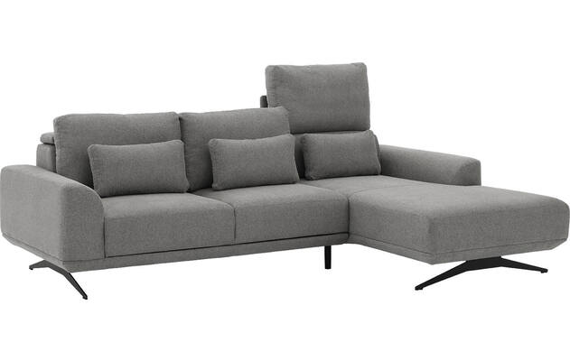 Goossens excellent loungebank princess grijs stof - 8231525-gespiegeld-09