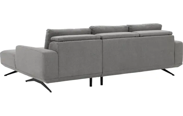 Goossens excellent loungebank princess grijs stof - 8231525-gespiegeld-10