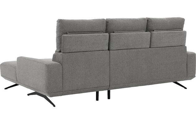 Goossens excellent loungebank princess grijs stof - 8231525-gespiegeld-11