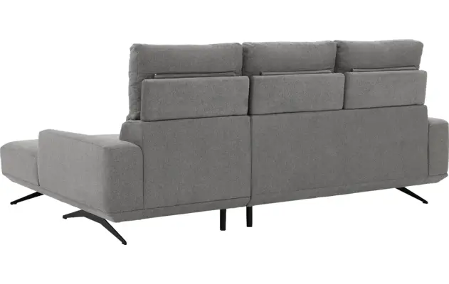 Goossens excellent loungebank princess grijs stof - 8231525-gespiegeld-11