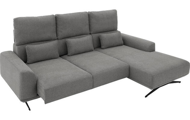 Goossens excellent loungebank princess grijs stof - 8231525-gespiegeld-12