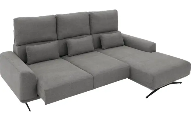 Goossens excellent loungebank princess grijs stof - 8231525-gespiegeld-12