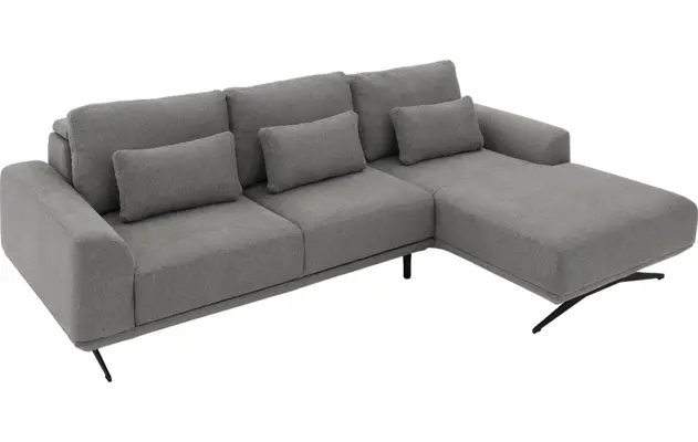 Goossens excellent loungebank princess grijs stof - 8231525-gespiegeld-13