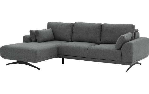 Goossens excellent loungebank princess grijs stof - 8231526-03