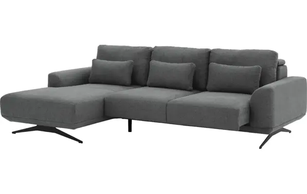 Goossens excellent loungebank princess grijs stof - 8231526-04