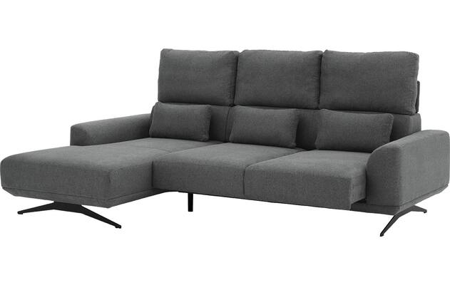Goossens excellent loungebank princess grijs stof - 8231526-06