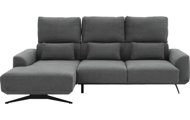 Goossens excellent loungebank princess grijs stof - 8231526-07