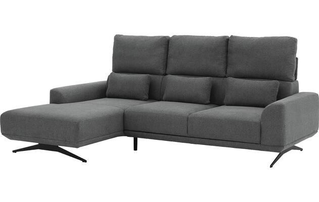 Goossens excellent loungebank princess grijs stof - 8231526-08