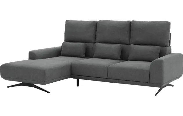 Goossens excellent loungebank princess grijs stof - 8231526-08