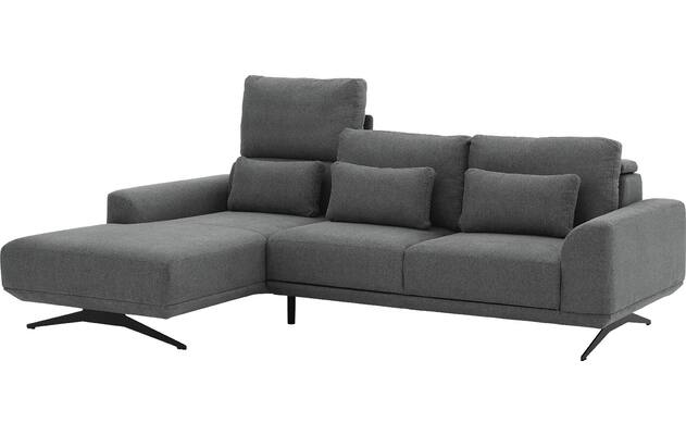 Goossens excellent loungebank princess grijs stof - 8231526-09