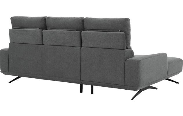 Goossens excellent loungebank princess grijs stof - 8231526-11