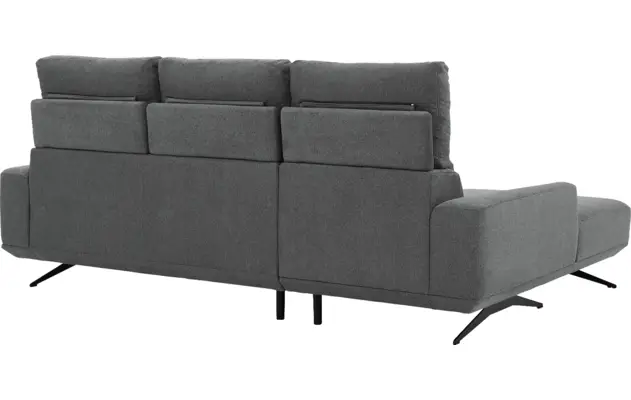 Goossens excellent loungebank princess grijs stof - 8231526-11