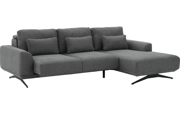 Goossens excellent loungebank princess grijs stof - 8231526-gespiegeld-04