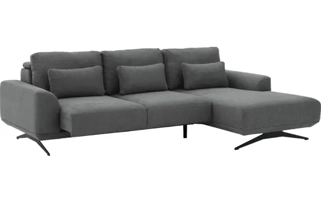 Goossens excellent loungebank princess grijs stof - 8231526-gespiegeld-04
