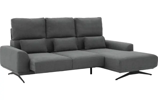 Goossens excellent loungebank princess grijs stof - 8231526-gespiegeld-06