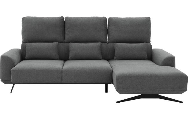 Goossens excellent loungebank princess grijs stof - 8231526-gespiegeld-07