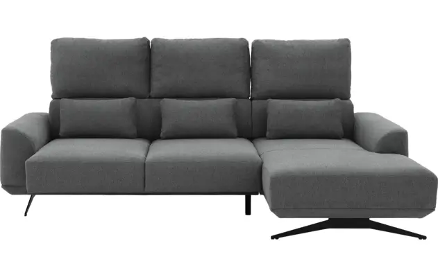 Goossens excellent loungebank princess grijs stof - 8231526-gespiegeld-07