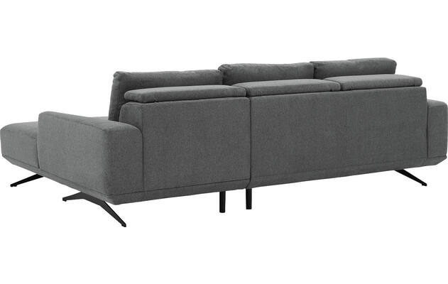 Goossens excellent loungebank princess grijs stof - 8231526-gespiegeld-10