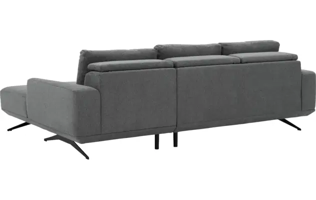 Goossens excellent loungebank princess grijs stof - 8231526-gespiegeld-10
