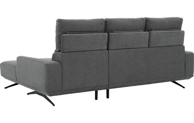 Goossens excellent loungebank princess grijs stof - 8231526-gespiegeld-11