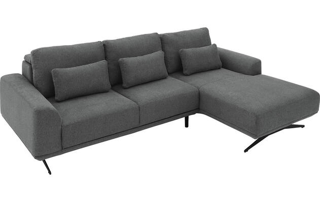 Goossens excellent loungebank princess grijs stof - 8231526-gespiegeld-13