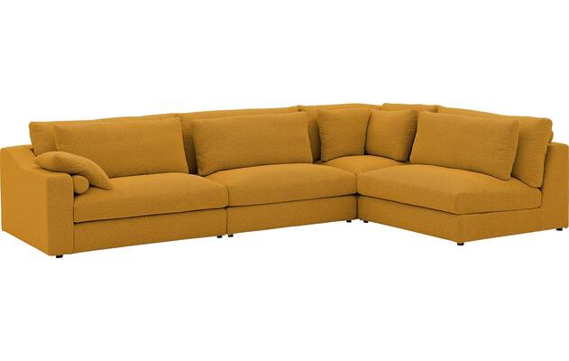 Goossens hoekbank odette geel stof - 8231533-goossens-odette-bank-stof-geel-03