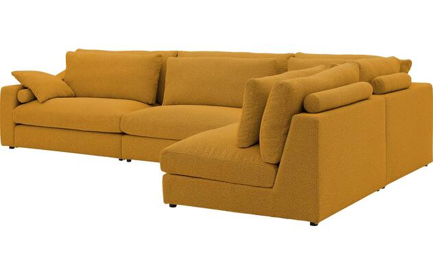 Goossens hoekbank odette geel stof - 8231533-goossens-odette-bank-stof-geel-05