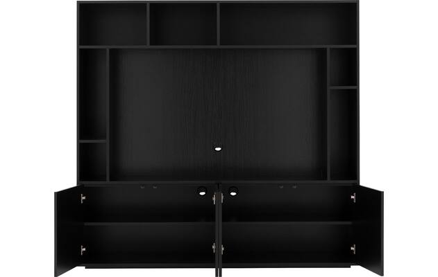 Goossens basic tv meubel madrid zwart melamine - 8231540-03
