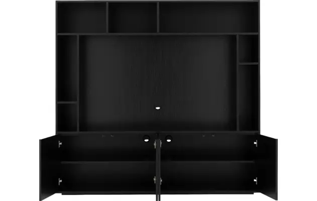 Goossens basic tv meubel madrid zwart melamine - 8231540-03