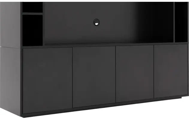 Goossens basic tv meubel madrid zwart melamine - 8231540-07