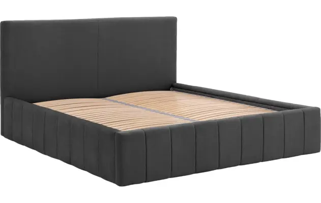 Goossens bedframe carte grijs stof - 8231660-goossens-carte-bedframe-microvezel-07