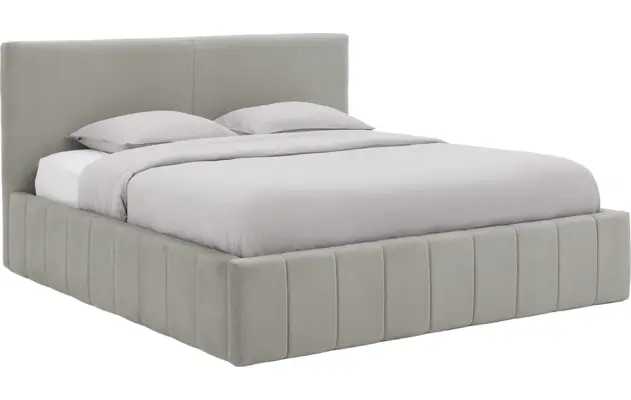 Goossens bedframe carte grijs stof - 8231661-goossens-carte-bedframe-microvezel-01