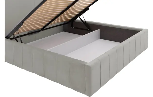 Goossens bedframe carte grijs stof - 8231661-goossens-carte-bedframe-microvezel-08