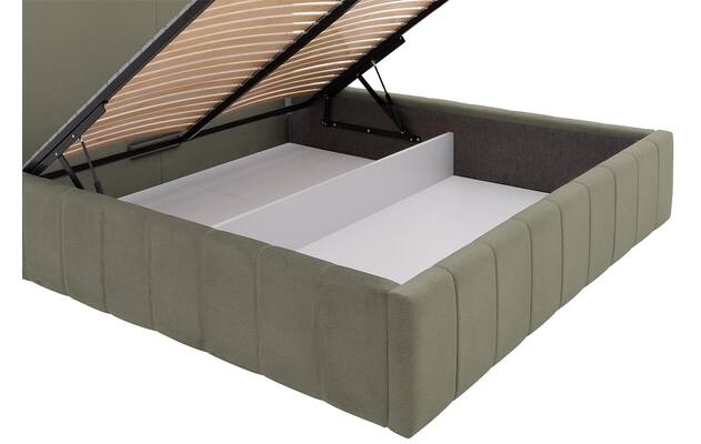 Goossens bedframe carte groen stof - 8231662-goossens-carte-bedframe-microvezel-08