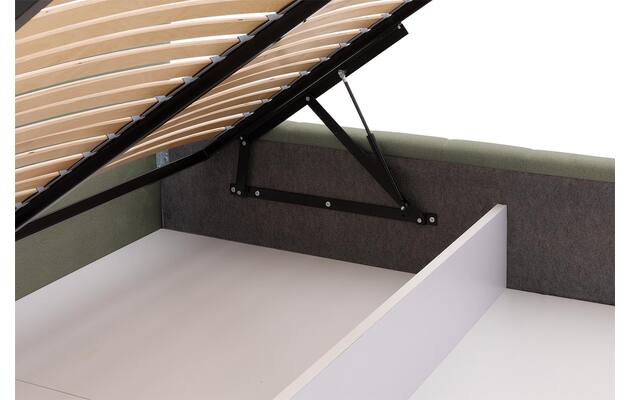 Goossens bedframe carte groen stof - 8231662-goossens-carte-bedframe-microvezel-09