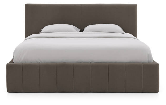 Goossens bedframe carte bruin stof - 8231663-goossens-carte-bedframe-microvezel-02