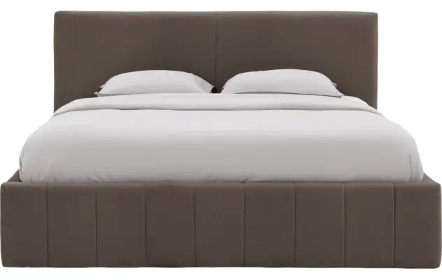 Goossens bedframe carte bruin stof - 8231663-goossens-carte-bedframe-microvezel-02