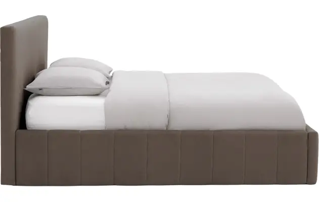 Goossens bedframe carte bruin stof - 8231663-goossens-carte-bedframe-microvezel-03