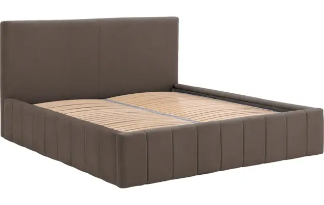 Goossens bedframe carte bruin stof - 8231663-goossens-carte-bedframe-microvezel-07