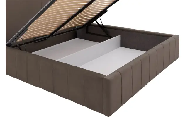 Goossens bedframe carte bruin stof - 8231663-goossens-carte-bedframe-microvezel-08