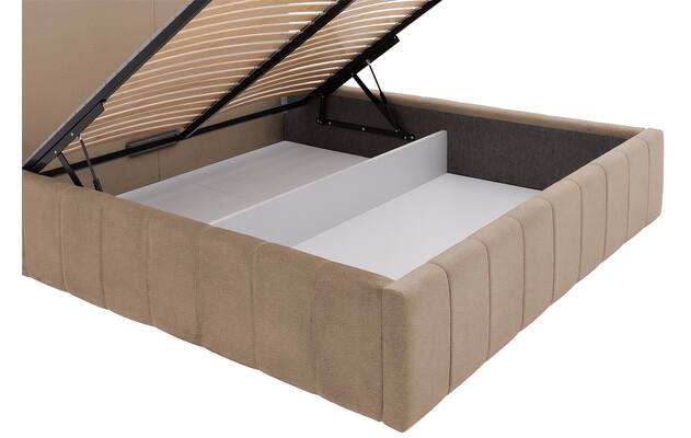 Goossens bedframe carte beige stof - 8231664-goossens-carte-bedframe-microvezel-08