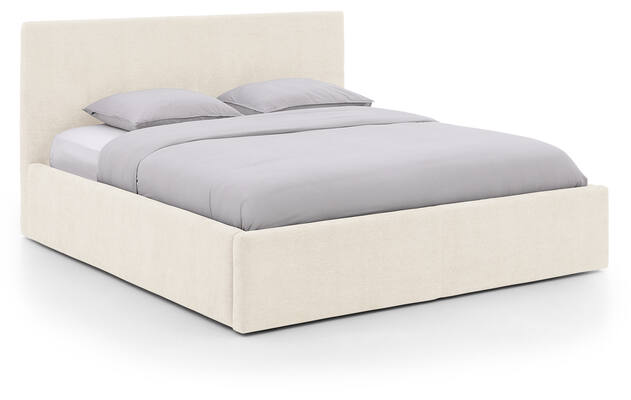 Goossens bedframe mysen storage bruin stof - 8231668-goossens-mysen-bedframe-stof-01