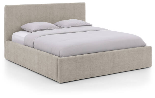 Goossens bedframe mysen storage bruin stof - 8231669-goossens-mysen-bedframe-stof-01