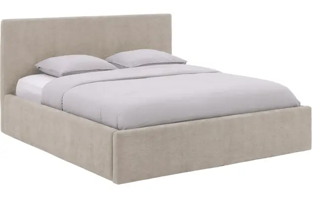 Goossens bedframe mysen storage bruin stof - 8231669-goossens-mysen-bedframe-stof-01