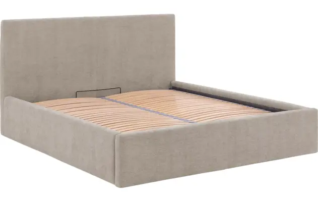 Goossens bedframe mysen storage bruin stof - 8231669-goossens-mysen-bedframe-stof-08