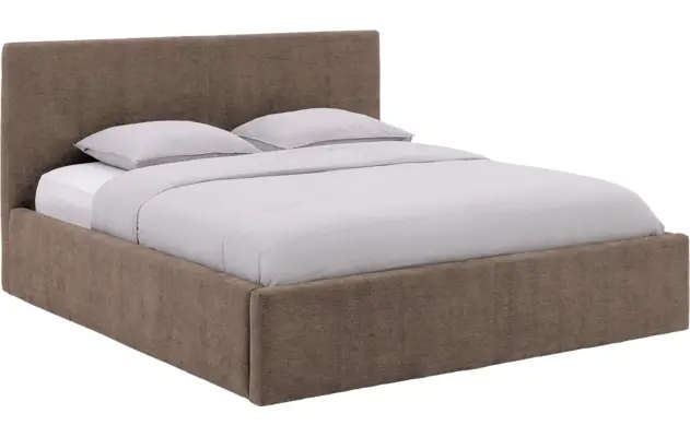 Goossens bedframe mysen storage bruin stof - 8231670-goossens-mysen-bedframe-stof-01