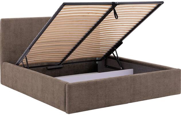 Goossens bedframe mysen storage bruin stof - 8231670-goossens-mysen-bedframe-stof-07