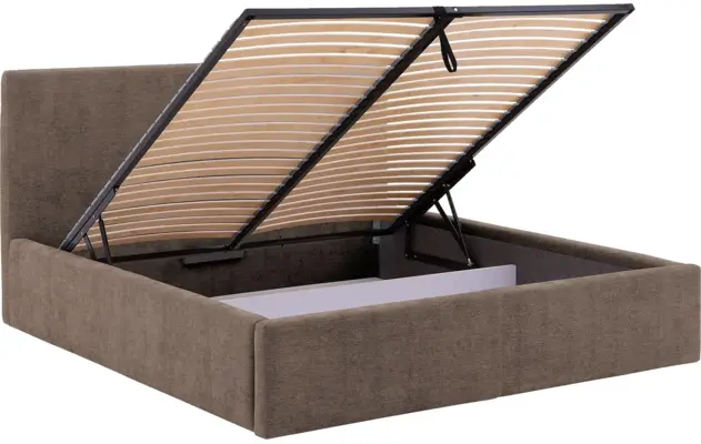 Goossens bedframe mysen storage bruin stof - 8231670-goossens-mysen-bedframe-stof-07